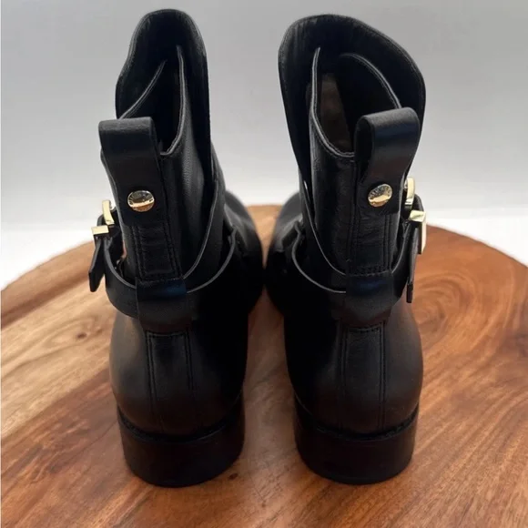 Michael Michael Kors Arley Black Leather Ankle Boots Women's Size 8.5 M - Picture 3 of 10